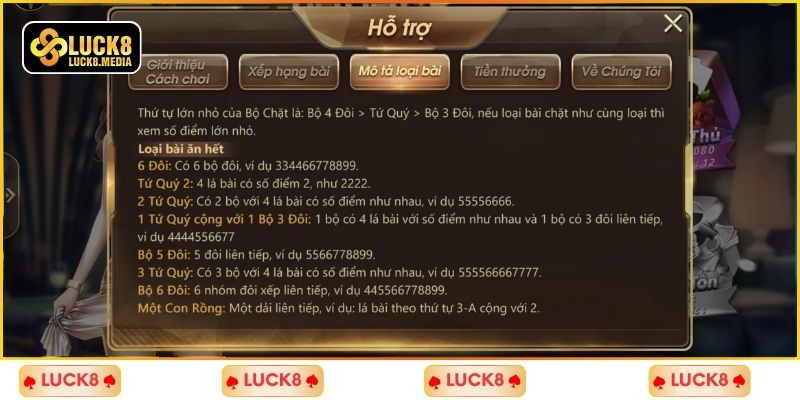 LUCK8 | Tiến Lên Miền Nam: Cách Chơi Và Công Thức Đánh Bài Chuẩn 4 Một số trường hợp thắng ngay khi chơi Tiến Lên
