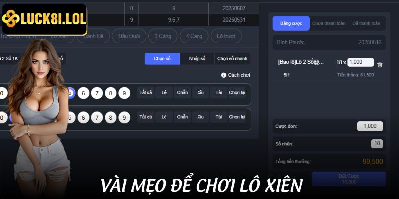 LUCK8 | Hướng Dẫn Chi Tiết Cách Tính Lô Xiên Dễ Như Ăn Kẹo 4 Vài thủ thuật để chơi cá cược lô xiên